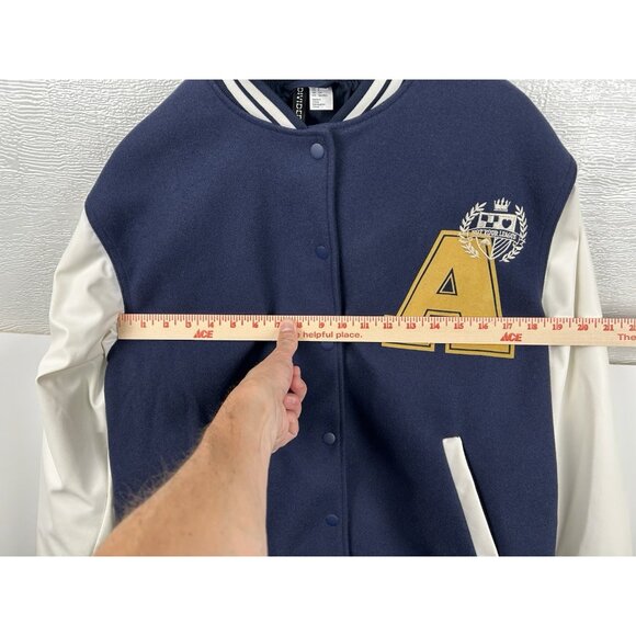 H&M Varsity Jacket Navy Small NWT Divided! - Picture 16 of 16